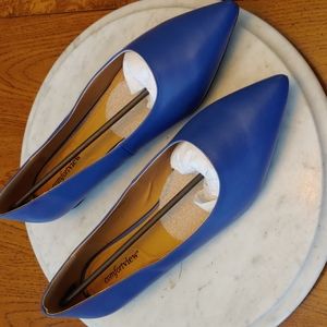 Blue Low Heel Shoes